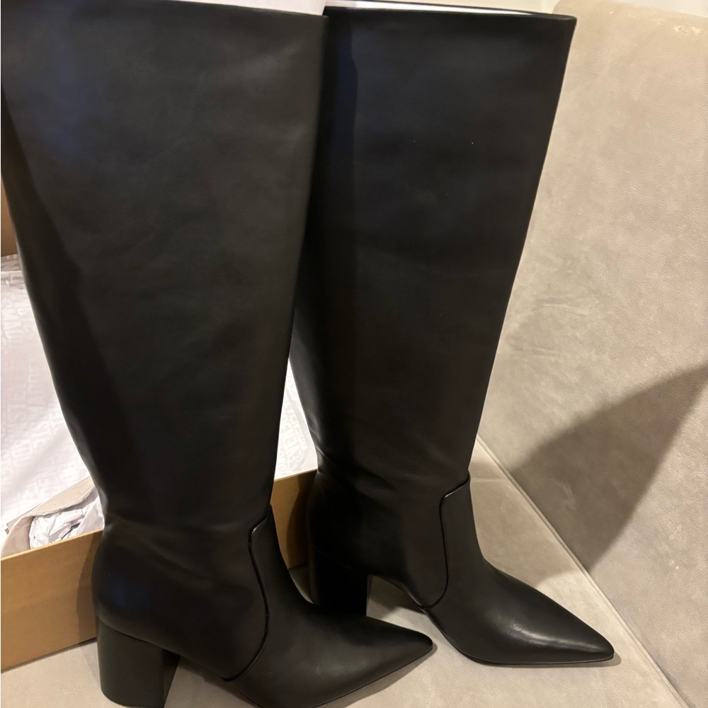 Steve Madden Black Heeled Boots